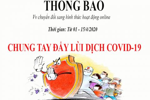 Thông báo về việc chuyển đổi sang hình thức hoạt động online