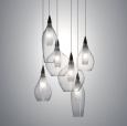 Frost Bottle Chandeliers